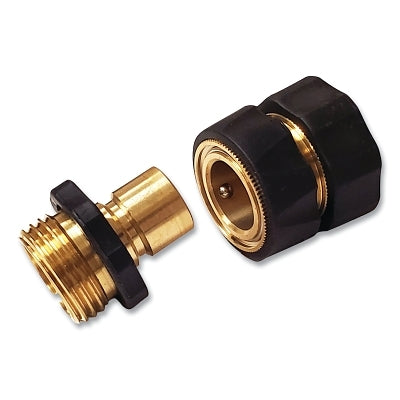 Garden Hose Repair/Replacement Part, Universal, Brass, 2-Pc Hose Quick-Connect