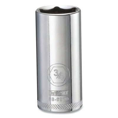 Socket, 3/8 in Drive, 3/4 in Opening, 6-point, Deep