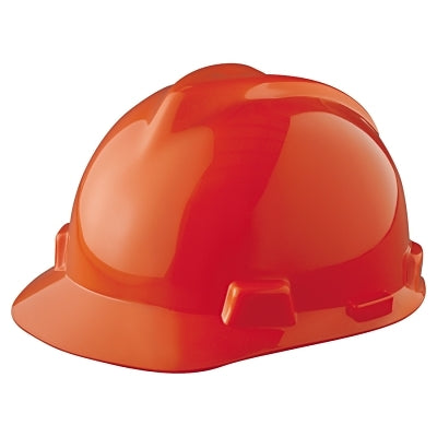 V-Gard Slotted Hard Hat Cap, Fas-Trac III Suspension, Orange