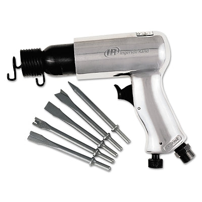 Air Hammer Kit with 5 Chisels, Standard Duty, 2-5/8 in Stroke L, 3500 blows/min, Pistol Grip
