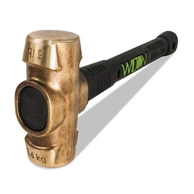 Unbreakable Handle Brass Sledge Hammer, 8 lb, 16 in L