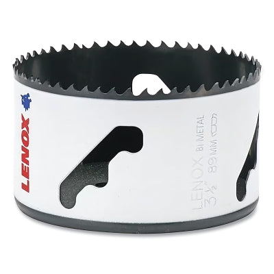 Bi-Metal SPEED SLOT Hole Saw, 3-1/2 in dia, 1-1/2 in D, 1-5/8 in L, Unarbored