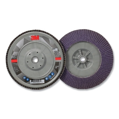 3M 638060-05943 Flap Disc 769F, 7 in dia, 40+ Grit, 5/8 in-11 arbor, 8600 RPM