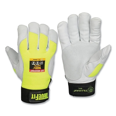 TrueFit Cut-Resistant Gloves, 1477, Medium, Hi-Vis Yellow/Pearl
