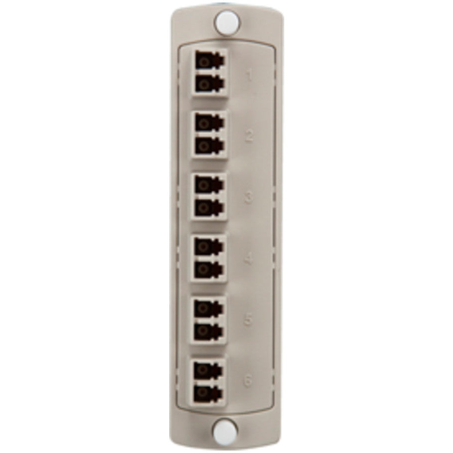 Opt-X Fiber Optic  Adapter Plate  MM 12 Fiber LC - Beige