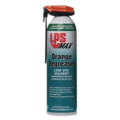 MAX Orange Degreaser Low VOC Solvent, 15 oz, Aerosol