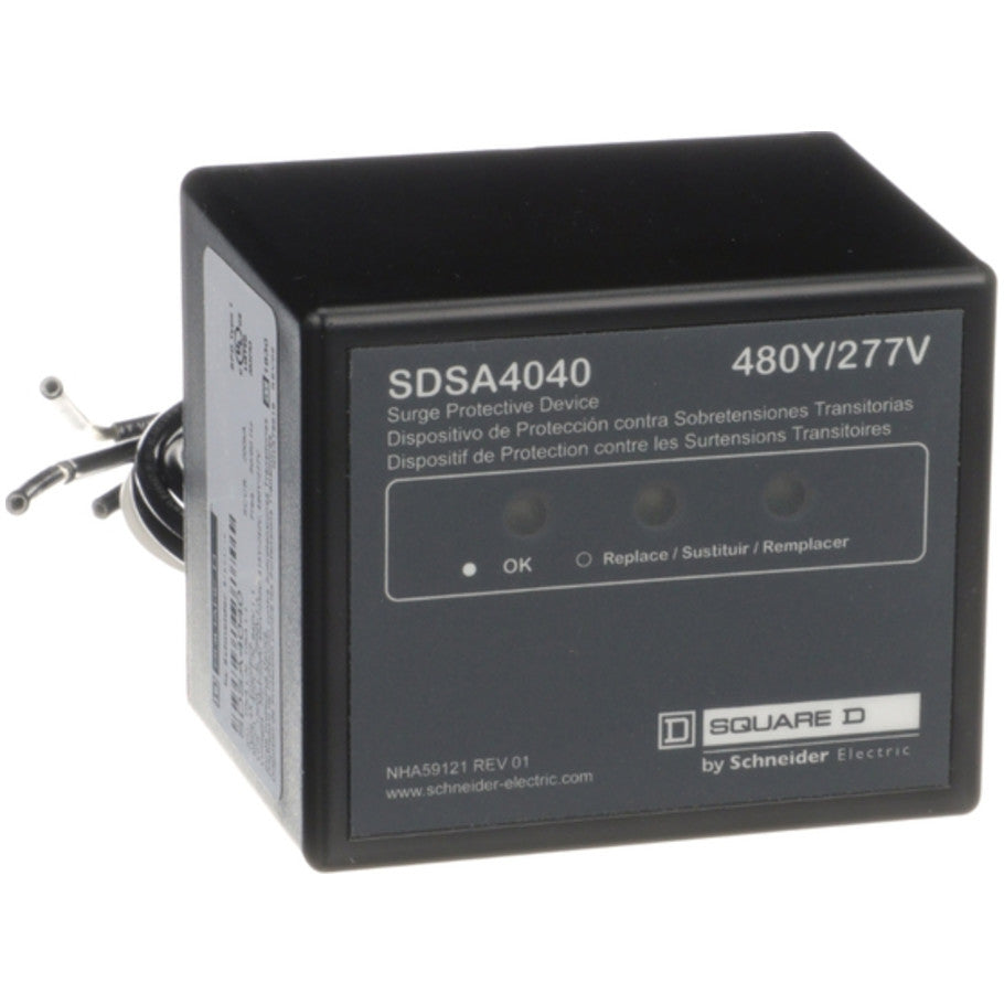 Hardwire AC Surge Protection, NEMA 4X, Terminal, 277/480   3-Phase V ac, Type 1 Surge Protective Device, 40 kA Max Current