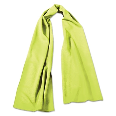 Wicking and Cooling Towel, 8 in W x 36 in L, Hi-Viz Yellow