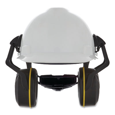 V-Gard Helmet-Mounted Hearing Protection Earmuff, 27 NRR Black/Red