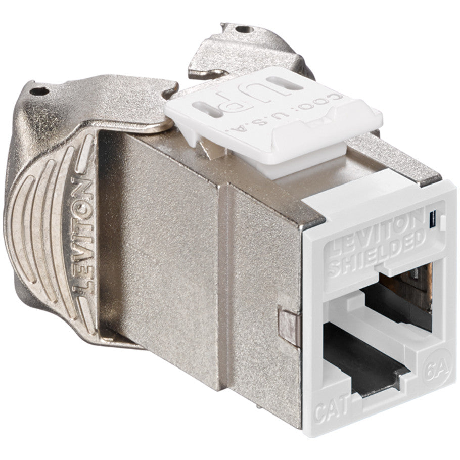 Atlas-X1 Cat 6A Shielded Quick Port Connector, White