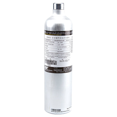 Calibration Gas, Quad Gas,CH4, O2, H2S, CO, Balance N2, Al Cylinder