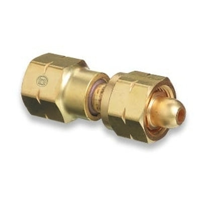 Brass Cylinder Adaptors, From CGA-555 Propane (LqW) To CGA-510 POL Acetylene