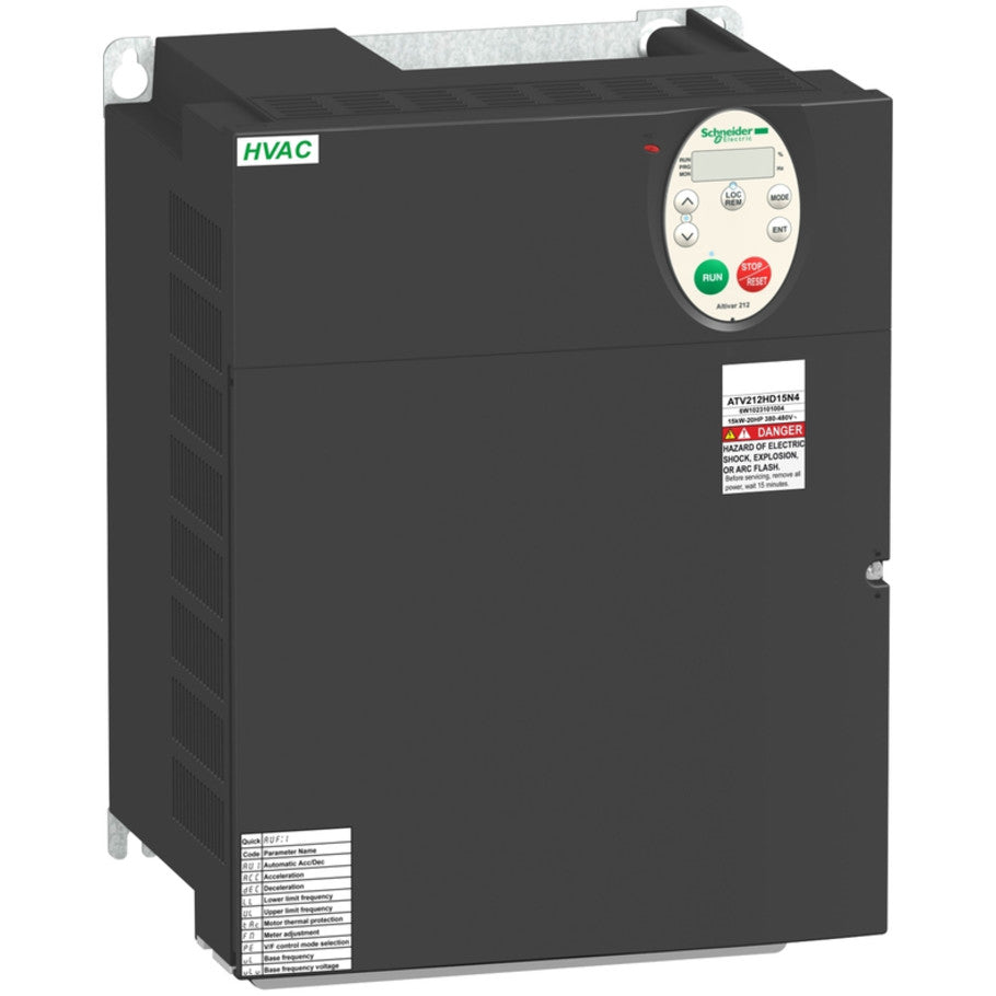 Altivar 212 Variable Speed Drive, 30.5A, 15kW, 20hp, 480V, 3-Phase, EMC, IP21