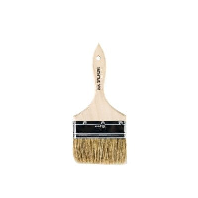 Acme Chip Paint Brushes, 4 in W, China bristle, wood handle