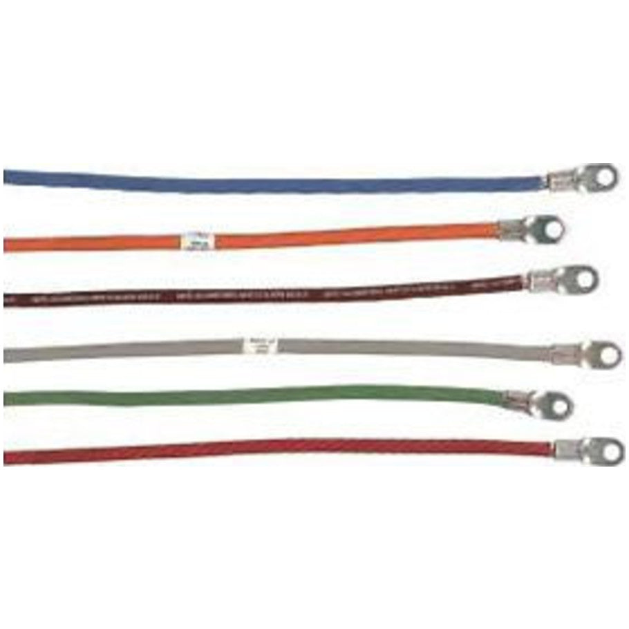 Grounding Accessories, 9 L in., 1/4 in Hole, 9 in L, 6 AWG, 10 AWG