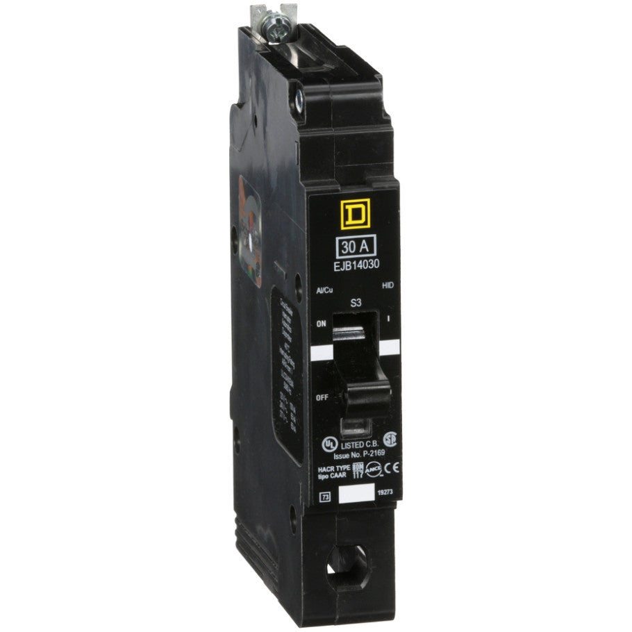 Mini circuit breaker, E-Frame, 30A, 1 pole, 277VAC, 100kA max, bolt on  TAA