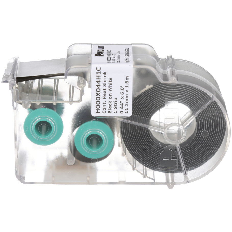 Military Grade Continuous Heat Shrink Label Cassette, White, .44 in. W X 6 ft. L