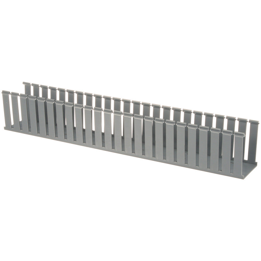 Type G Wide Slot Wiring Duct, 3 w x 4 in. h, Light Gray