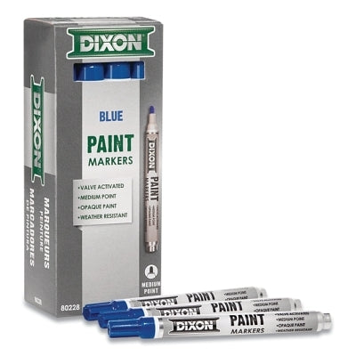 Valve Action Paint Marker, 11/16 in Tip, Medium, Blue