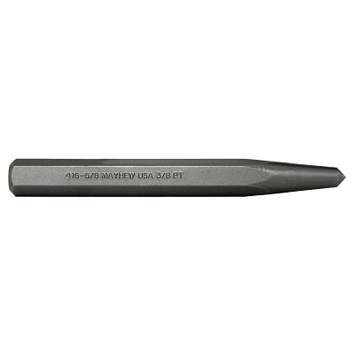 Center Punches, 6 1/4 in, 3/8 in tip, Alloy Steel