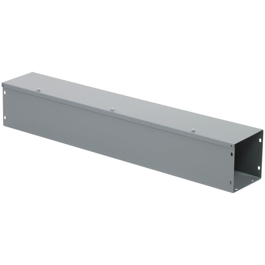 Steel NEMA 1 Hinge-Cover Wireway With ANSI 49 Gray Finish