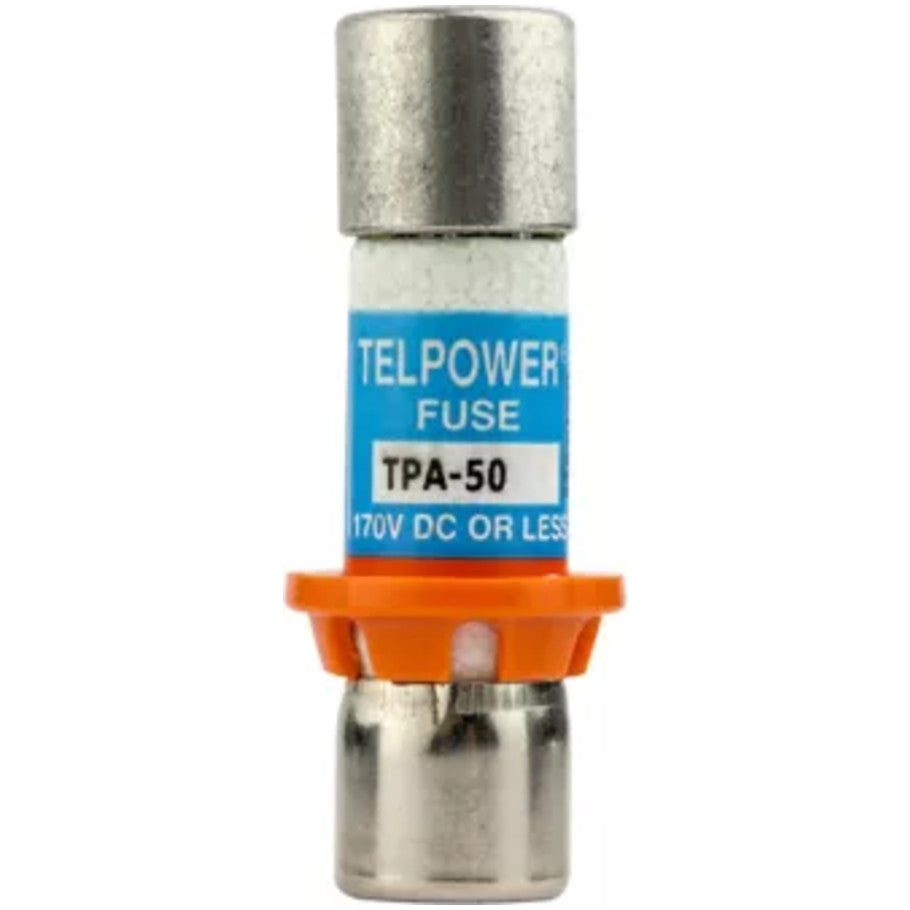 Telpower TPA Series DC Power Distribution Fuse, Glass Tube, 50A, 170V dc