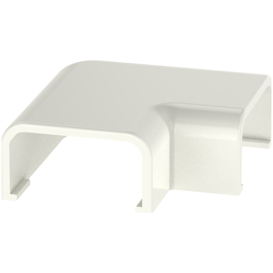 Surface Raceway, LD10 Low Voltage Right Angle Fitting, Off-White
