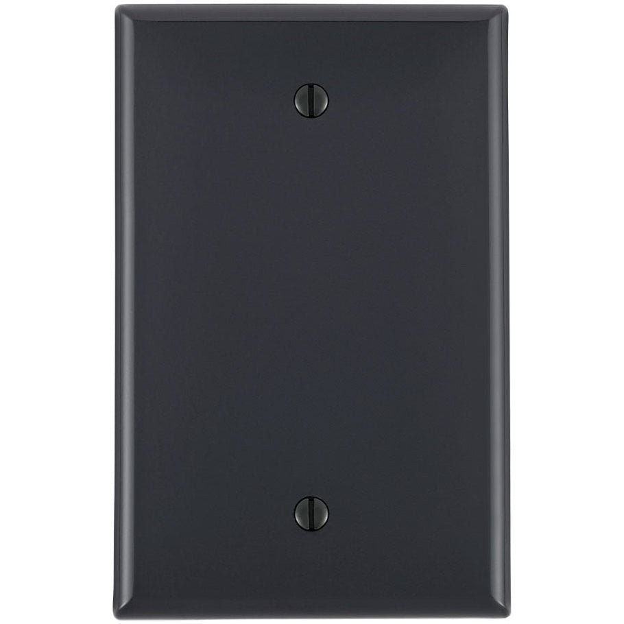 Wall Plate, Midsized, 1-Gang, (1) Blank, Black