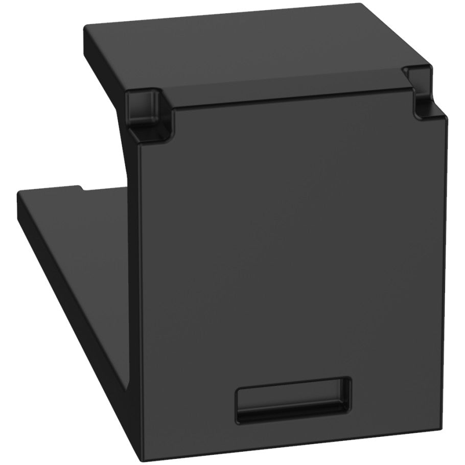 Mini-Com 1-Port Blank Module, Black  - 10 pack