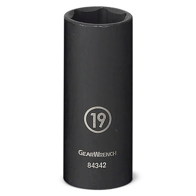 Impact Socket, 1/2 in Drive Size, 15/16 in Opening Size, 6-point, Deep Length