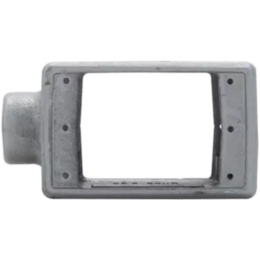Condulet FS Box, Feraloy Iron Alloy, 3-11/16 Depth, 1-Gang, 3/4 in. End Hub