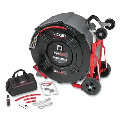 FlexShaft Drain Cleaning Machine, 2000 RPM, 3 in to 6 in cap Drain