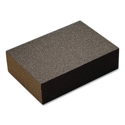 Wood Sanding Sponge, Aluminum Oxide, 4-3/4 in L X 3-3/4 in W, Medium Grade