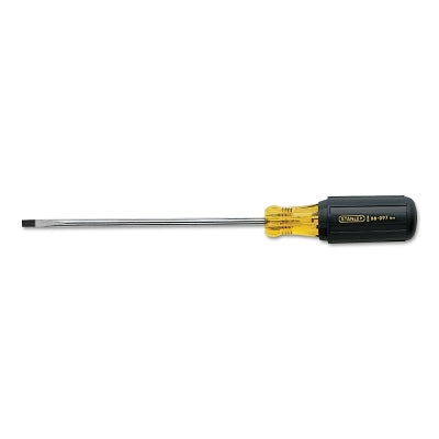 Vinyl Grip, Light Blade, Cabinet Tip Screwdrivers, 3/16 in, 9 3/4 in Overall L