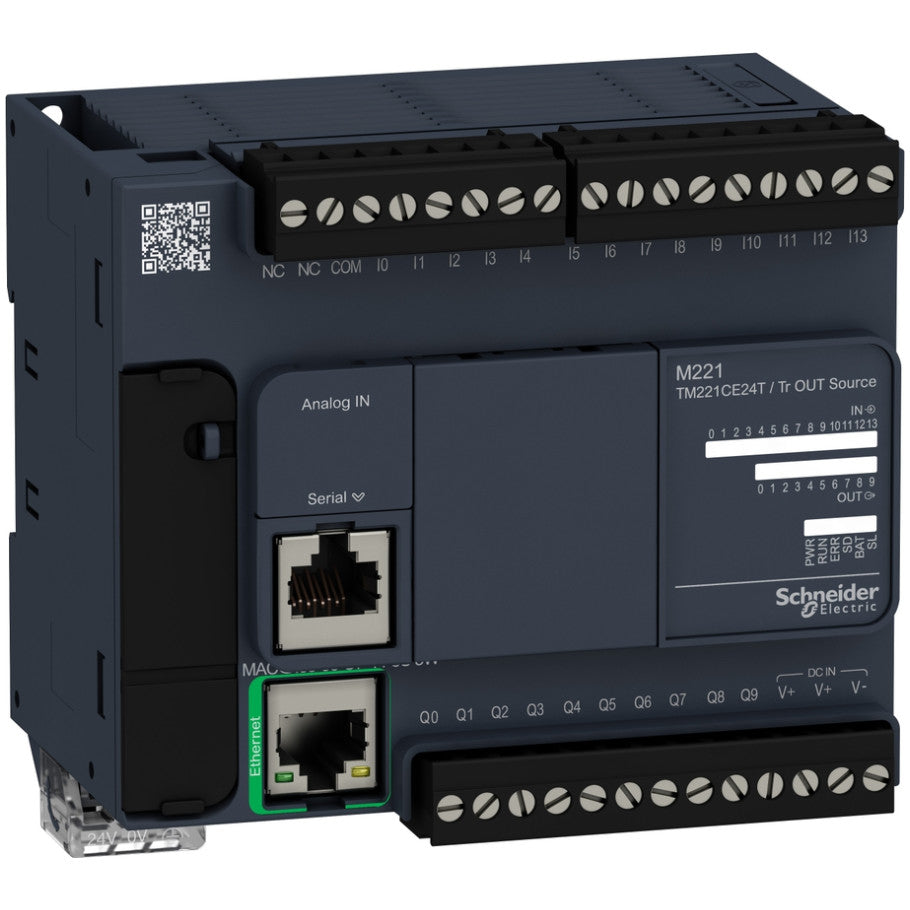 Controller M221 24 IO transistor PNP Ethernet