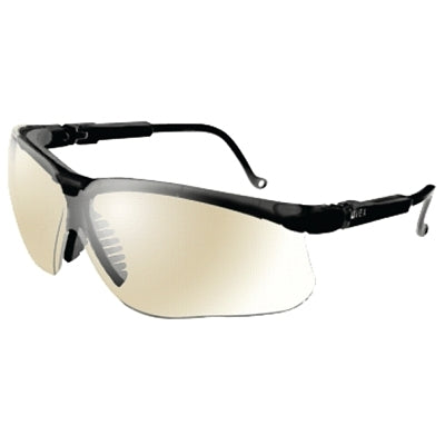 Uvex Genesis Safety Eyewear, S3204, SCT Reflect 50 Tint, Ultra-dura HC Coating, Polycarbonate Lens/Frame, Black