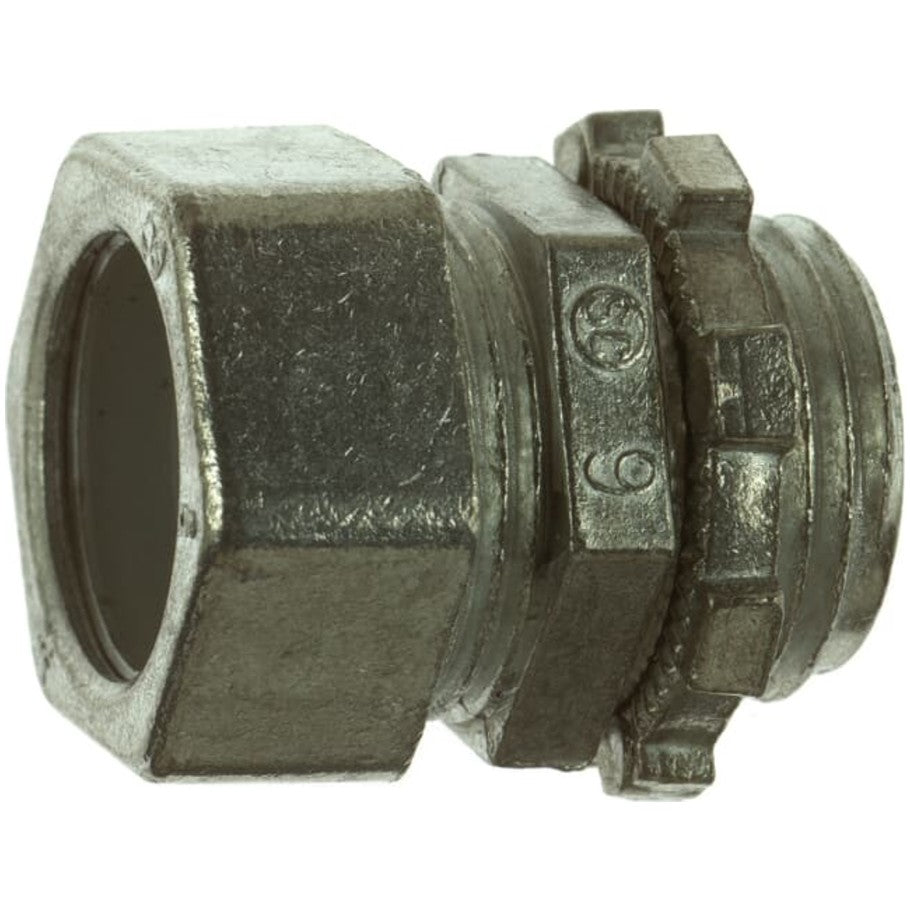 Steel City Compression Connector, Zinc Die Cast, EMT Conduit, 3/4 in.