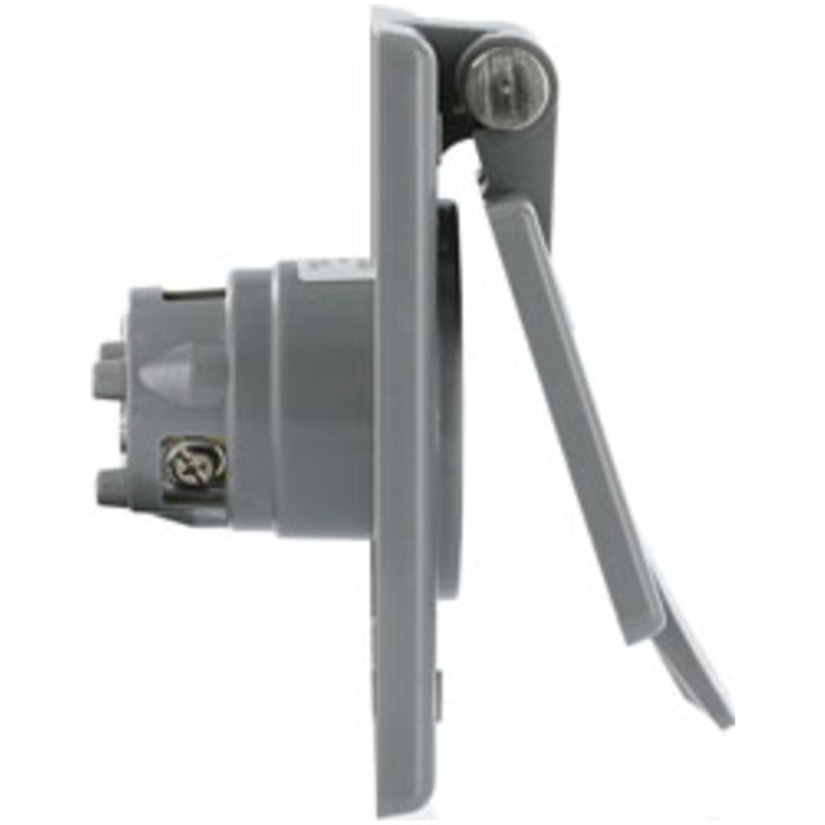 Industrial Grade Grounding Straight Blade Power Inlet Receptacle