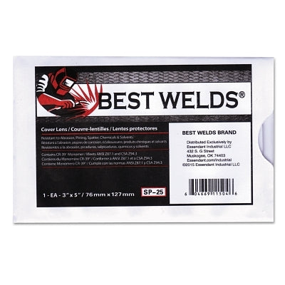 Cover Lens, Scratch/Static Resistant, 3 x 5, 70% CR-39 Plastic