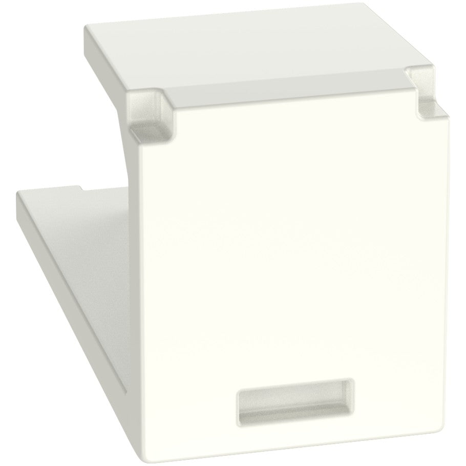 Mini-Com 1-Port Blank Module, Off White, 10 Pack