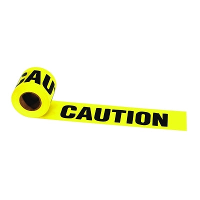 Strait-Line Barrier Tape, 3 in x 300 ft, Caution