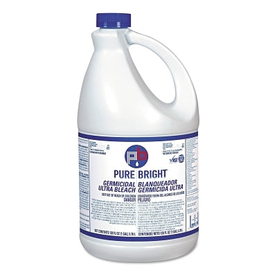 Liquid Bleach, 1 gal, Bottle, 6%