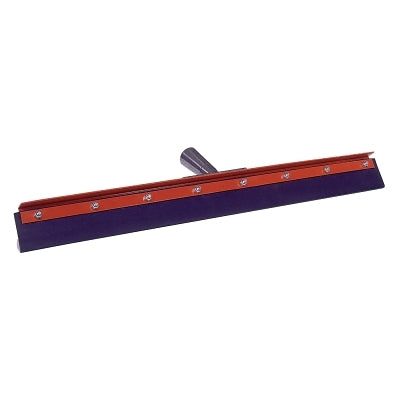 Floor Squeegee, 24 in, Straight, Black Rubber, Frame Only