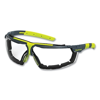 VS300/VS300G Anti-Fog Safety Glasses, VS300G, Clear, TruShield, Gray/Lime