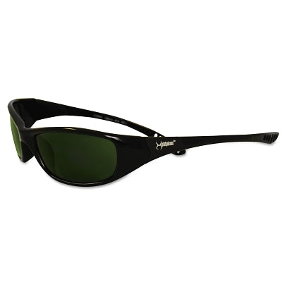V40 Hellraiser Safety Glasses, IRUV Shade 5.0 Polycarbonate Lens, Uncoated, Black, Nylon