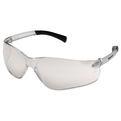 BearKat Safety Glasses, I/O Mirror Polycarbonate Lens, Duramass Hard Coat, Clear/Black Temples, Small