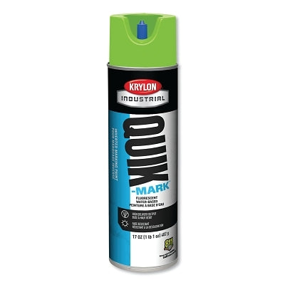 Quik-Mark Fluorescent Inverted Marking Paint, 17 oz, Safety Green