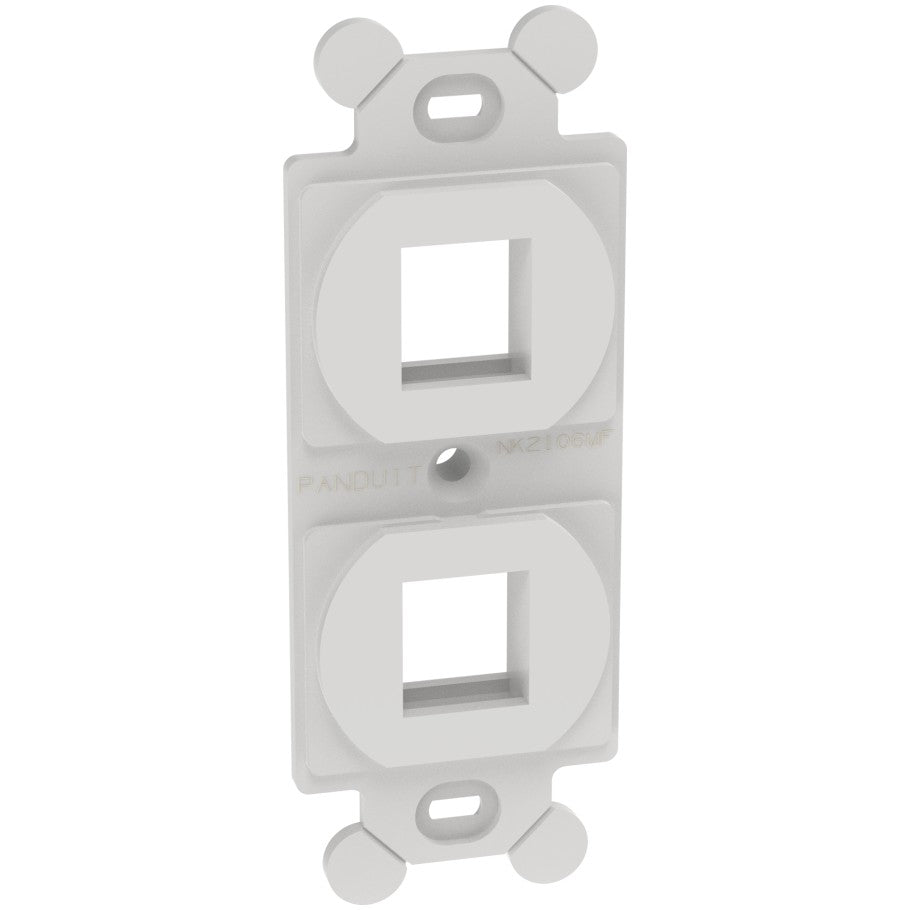 NetKey Module Frame Faceplate, 2-Port, White