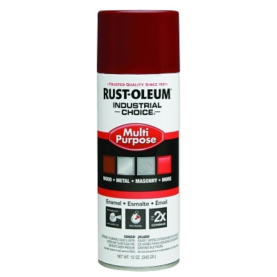 Industrial Choice 1600 System Enamel Aerosols, 12 oz, Cherry Red, High-Gloss