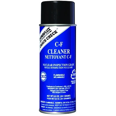 Visible Dye Penetrant Systems, Cleaner, Aerosol Can, 16 oz